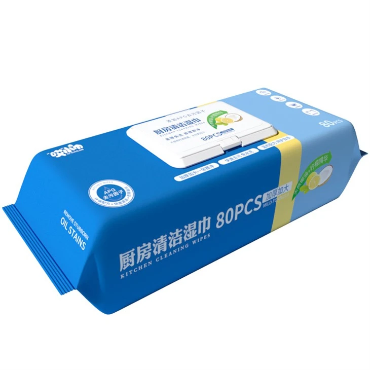 kitchen cleaning wet wipes packing